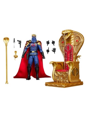 G.I. JOE - Cobra Commander in dress uniform & throne - Figurine 15cm 