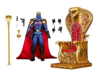 G.I. JOE - Cobra Commander in dress uniform & throne - Figurine 15cm 