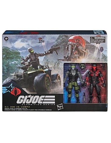 G.I. JOE - Snake Eyes Vs Stealth Viper - Figurine Classified Serie15cm 