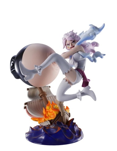 ONE PIECE - Logbox Re Birth Egghead - Set 4 Statuettes Petitrama 9cm 