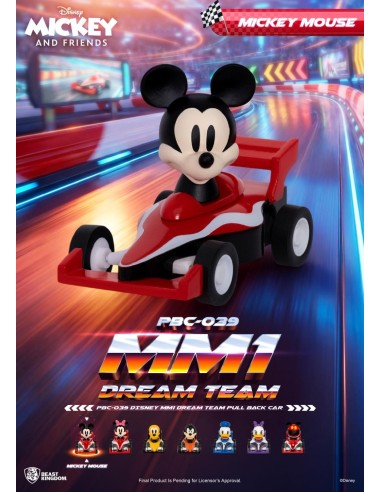 DISNEY - MM1 Dream Teal Pull Black Car - Set 6 Figurine Blind Box 5cm 