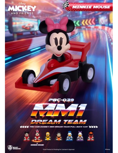 DISNEY - MM1 Dream Teal Pull Black Car - Set 6 Figurine Blind Box 5cm 