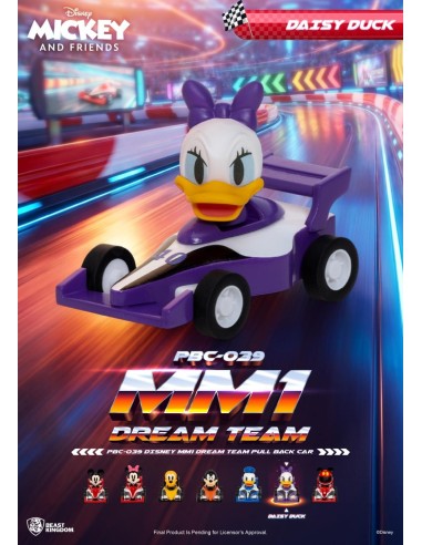 DISNEY - MM1 Dream Teal Pull Black Car - Set 6 Figurine Blind Box 5cm 