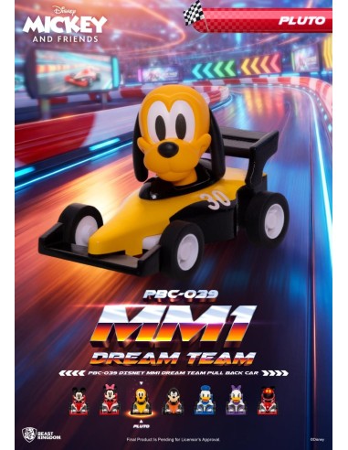 DISNEY - MM1 Dream Teal Pull Black Car - Set 6 Figurine Blind Box 5cm 