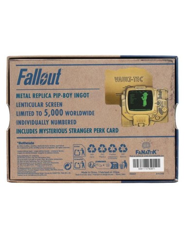 FALLOUT - Pip-Boy Lenti. "Mysterious Stranger" -Lingot Edition Limitée 