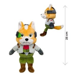 STAR FOX - Fox Mc Cloud - Peluche 25cm 