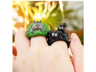 MON VOISIN TOTORO - Totoro - Assortiment 6 Anneaux - BLIND BOX 
