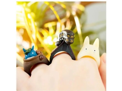 MON VOISIN TOTORO - Totoro - Assortiment 6 Anneaux - BLIND BOX 