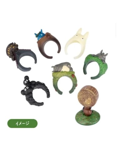 MON VOISIN TOTORO - Totoro - Assortiment 6 Anneaux - BLIND BOX 