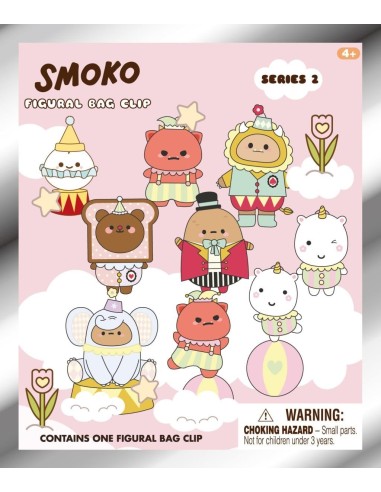 SMOKO - Series 2 - 3D Foam Bag Clip (Display 24 Pcs) 