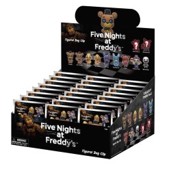 FIVE NIGHTS AT FREDDY'S - Series 1 - 3D Foam Bag Clip (Display 24 Pcs) 