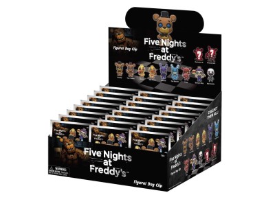 FIVE NIGHTS AT FREDDY'S - Series 1 - 3D Foam Bag Clip (Display 24 Pcs) 