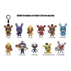FIVE NIGHTS AT FREDDY'S - Series 1 - 3D Foam Bag Clip (Display 24 Pcs)  2