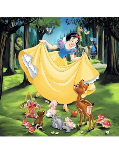 DISNEY PRINCESSE - Blanche-Neige, Cendrillon, Ariel - 3 Puzzle 49P 