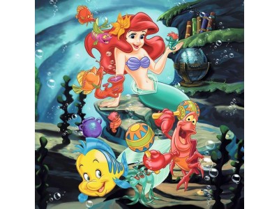 DISNEY PRINCESSE - Blanche-Neige, Cendrillon, Ariel - 3 Puzzle 49P 