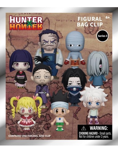 HUNTER X HUNTER - Series 3 - 3D Foam Bag Clip (Display 24 Pcs) 