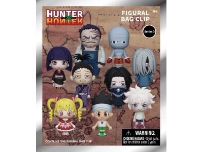 HUNTER X HUNTER - Series 3 - 3D Foam Bag Clip (Display 24 Pcs) 