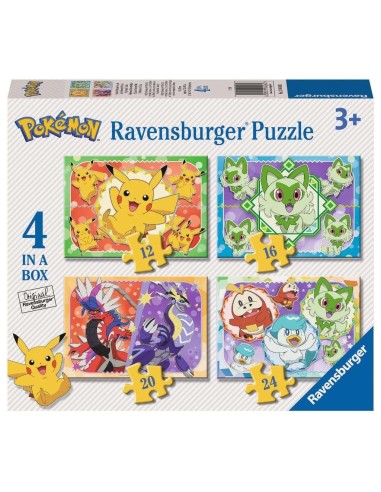 POKEMON - 4 Puzzle 12/16/20/24P 
