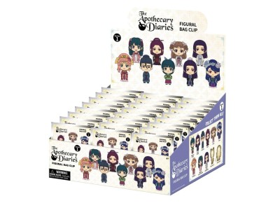 CARNETS DE L'APOTHICAIRE -Series 1 - 3D Foam Bag Clip (Display 24 Pcs) 