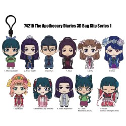 CARNETS DE L'APOTHICAIRE -Series 1 - 3D Foam Bag Clip (Display 24 Pcs)  2