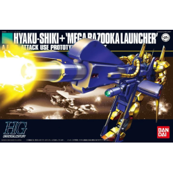 GUNDAM - HGUC 1/144 HYAKUSHIKI+ MEGA-BAZOOKA - Model Kit  2