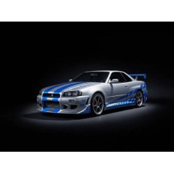 2 FAST 2 FURIOUS - Nissan Skyline GT-R 34 -Model Kit Click System 1/16 