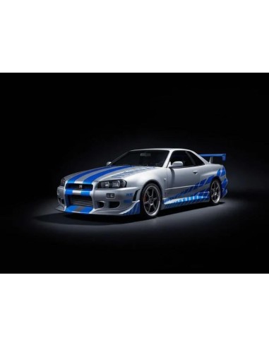 2 FAST 2 FURIOUS - Nissan Skyline GT-R 34 -Model Kit Click System 1/16 