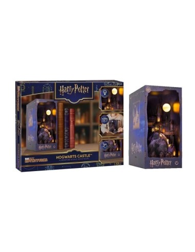 HARRY POTTER -BOOK NOOK KIT - Chateau Poudlard - 171pc + Eclairage LED 