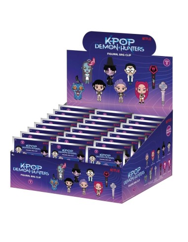 K-POP DEMON HUNTERS - Series 2 - 3D Foam Bag Clip (Display 24 Pcs) 
