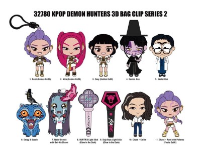 K-POP DEMON HUNTERS - Series 2 - 3D Foam Bag Clip (Display 24 Pcs) 