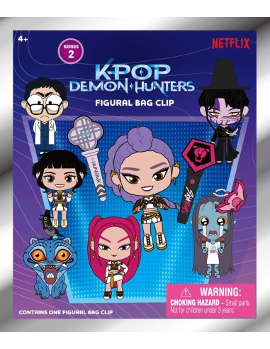 K-POP DEMON HUNTERS - Series 2 - 3D Foam Bag Clip (Display 24 Pcs) 