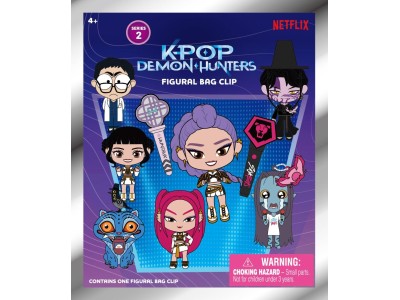 K-POP DEMON HUNTERS - Series 2 - 3D Foam Bag Clip (Display 24 Pcs) 