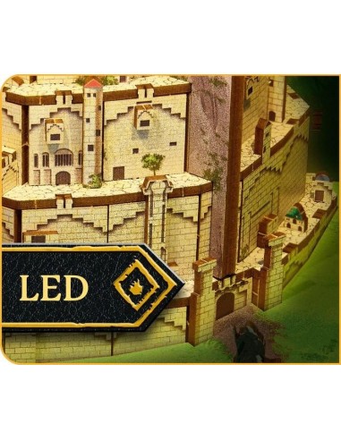 LORD OF THE RING - BOOK NOOK KIT -Minas Tirith - 134pc + Eclairage LED 
