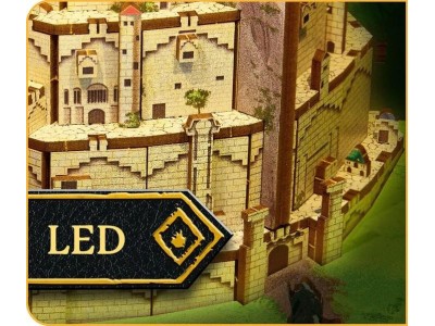 LORD OF THE RING - BOOK NOOK KIT -Minas Tirith - 134pc + Eclairage LED 