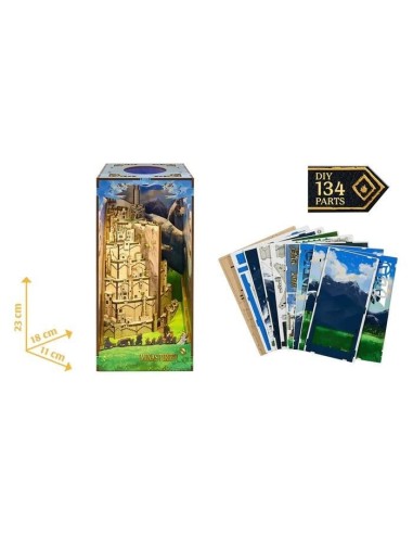 LORD OF THE RING - BOOK NOOK KIT -Minas Tirith - 134pc + Eclairage LED 