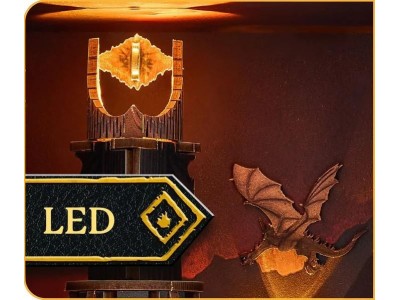LORD OF THE RING - BOOK NOOK KIT - Barad-Dûr - 155pc + Eclairage LED 