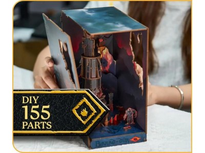 LORD OF THE RING - BOOK NOOK KIT - Barad-Dûr - 155pc + Eclairage LED 