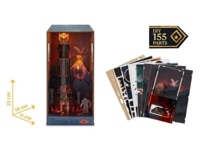 LORD OF THE RING - BOOK NOOK KIT - Barad-Dûr - 155pc + Eclairage LED 