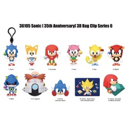SONIC - Series 6 - 3D Foam Bag Clip (Display 24 Pcs)  2
