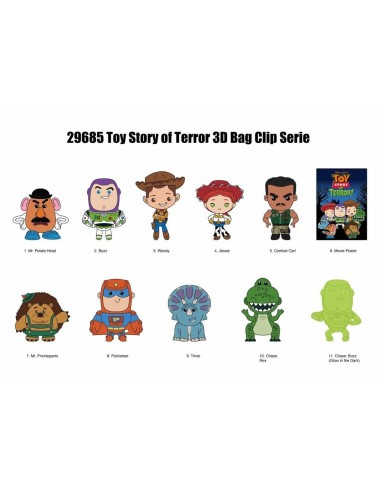 TOY STORY OF TERROR - Series 79 - 3D Foam Bag Clip (Display 24 Pcs) 