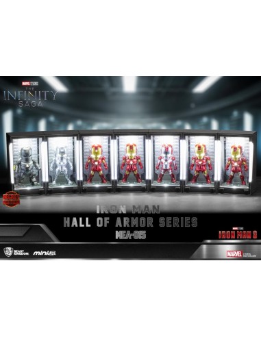 IRON MAN - Hall of Armor Series - Set 6 Figurine 8cm 