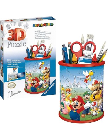 SUPER MARIO - Puzzle 3D - Pot à Crayons 54p 