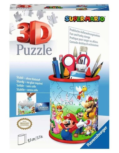 SUPER MARIO - Puzzle 3D - Pot à Crayons 54p 