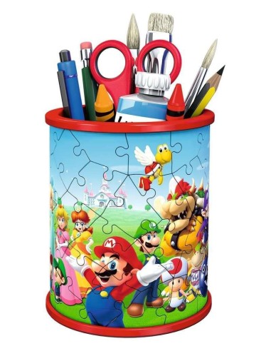 SUPER MARIO - Puzzle 3D - Pot à Crayons 54p 
