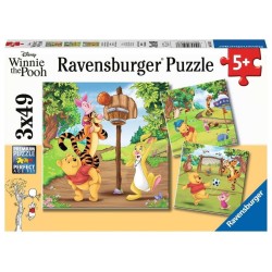 WINNIE L'OURSON - Journée sportive - 3 Puzzle 49P 