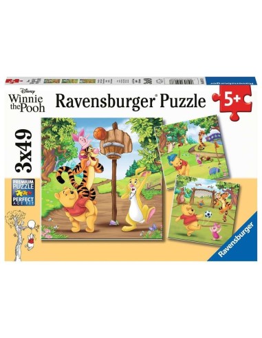 WINNIE L'OURSON - Journée sportive - 3 Puzzle 49P 