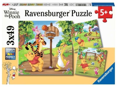 WINNIE L'OURSON - Journée sportive - 3 Puzzle 49P 