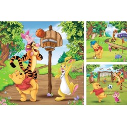 WINNIE L'OURSON - Journée sportive - 3 Puzzle 49P  2