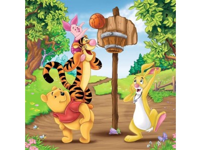 WINNIE L'OURSON - Journée sportive - 3 Puzzle 49P 