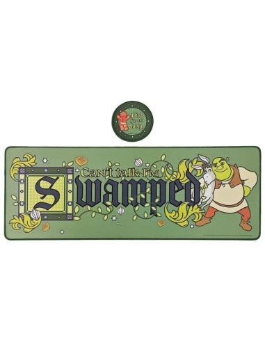 SHREK - Tapis de Bureau XL + 1 Sous-Verre 